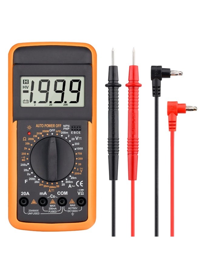 AC/DC Professional Electric Handheld Tester Meter Digital Multimeter - Image 1