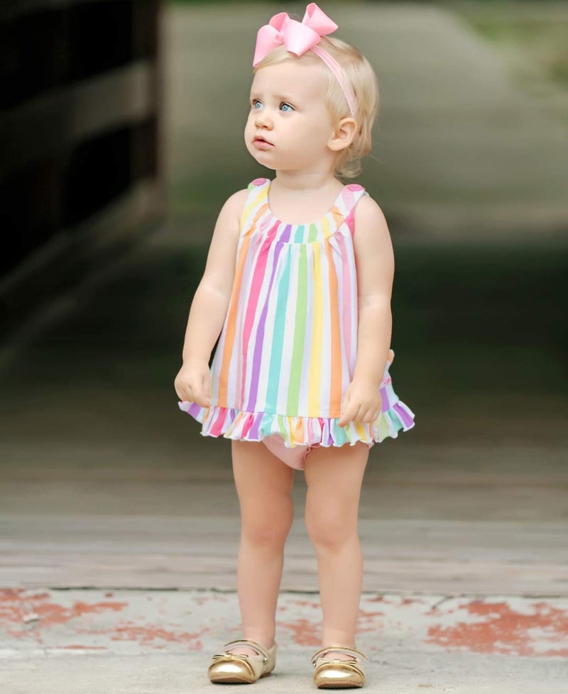 RuffleButts Girls Pink Bow Headband - One Size - Image 3