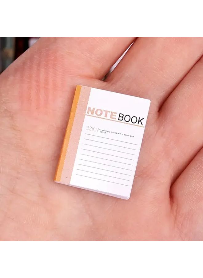 4 Pcs Mini Simulation Notebook Set Green Orange Craft Photography Props - Image 4