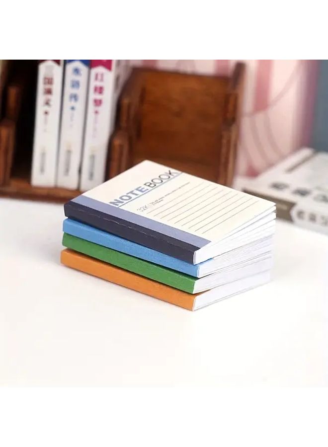 4 Pcs Mini Simulation Notebook Set Green Orange Craft Photography Props - Image 2