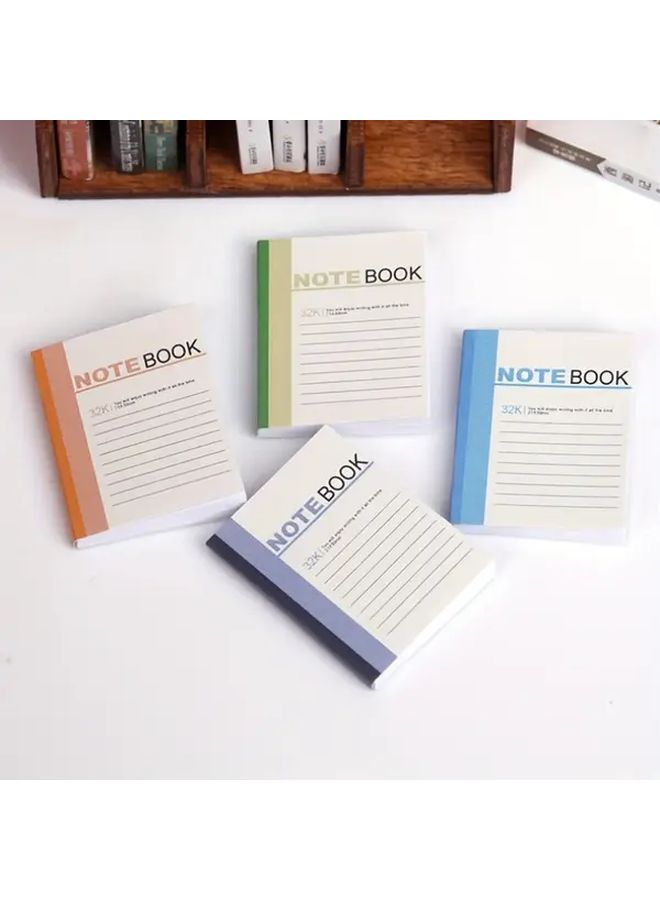 4 Pcs Mini Simulation Notebook Set Green Orange Craft Photography Props - Image 1