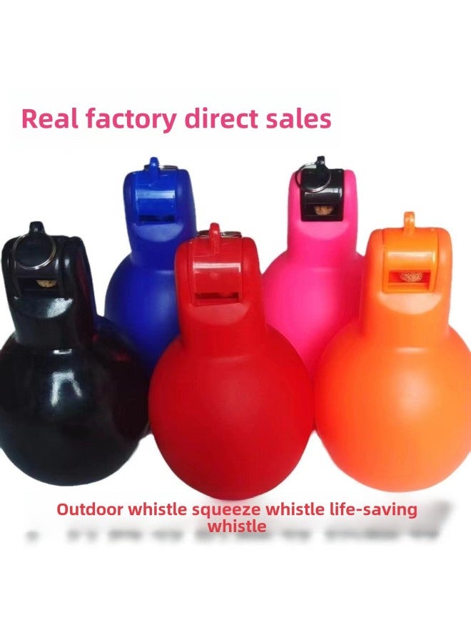Generic Outlet Whistle Lifetime Whistle BB Whistle Pinch Whistle Squeeze Whistle Handheld Whistle Sports Whistle Toy Wholesale-Color:Orange Whistle  - Image 2