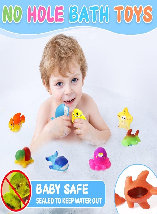 MACALOCA Toddler Valentines Day Gifts Color Changing No Hole Bath Toys for Kids Ages 1-3 4-8, Toddler Bath Toys Sea Creatures Birthday Valentines Gifts Pool Bathub Beach Water Toys Sea Animal with Drying Bag - Image 4