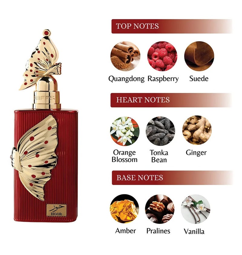 ريفس عطر "ريفز حور" (RiiFFS Hoor) بتركيز "إكستريت دو بارفان" (Extrait De Parfum) | عطر دافئ يجمع بين العنبر والفانيليا ويدوم طويلاً - 100 مل - Image 3