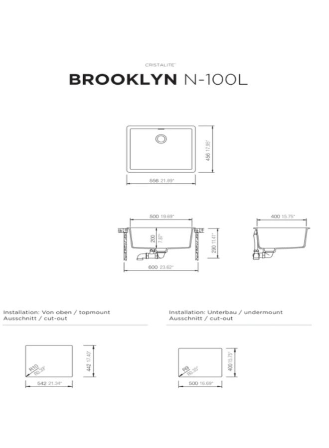 SCHOCK الماني حوض المطبخ: بروكلين N-100L - Image 4