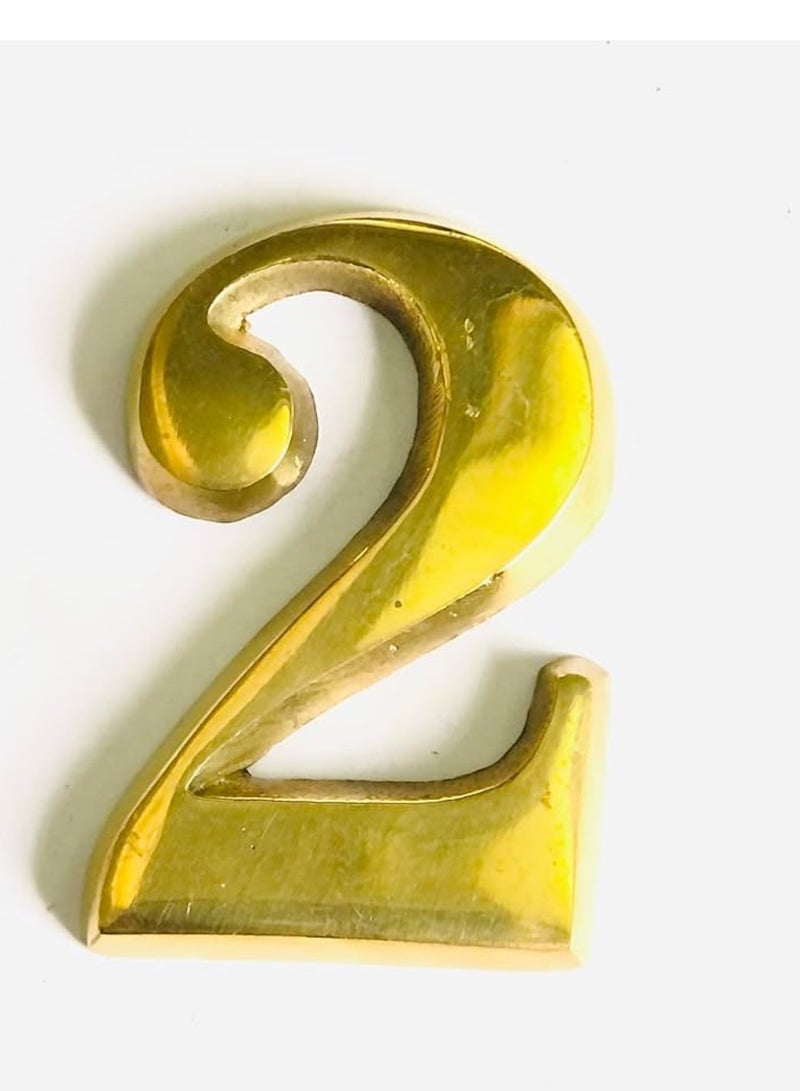 أرقام ابواب شقة رقم اثنين ملحقات الباب الخشبي ارقام باب شقة الخامة نحاس صناعة مصري لون نحاسي دهبي