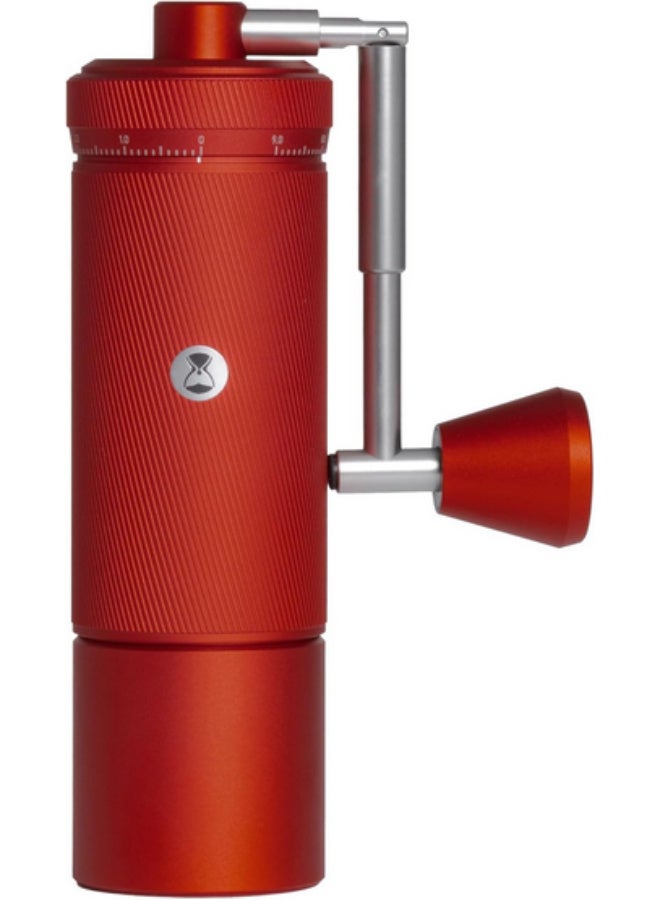TIMEMORE S3 Manual Coffee Grinder with External Adjustment and Stainless Steel Patented Burr，Hand Coffee Grinder High Presicion Premium Expresso Coffee Grinder Chestnut S3, Red - Image 1