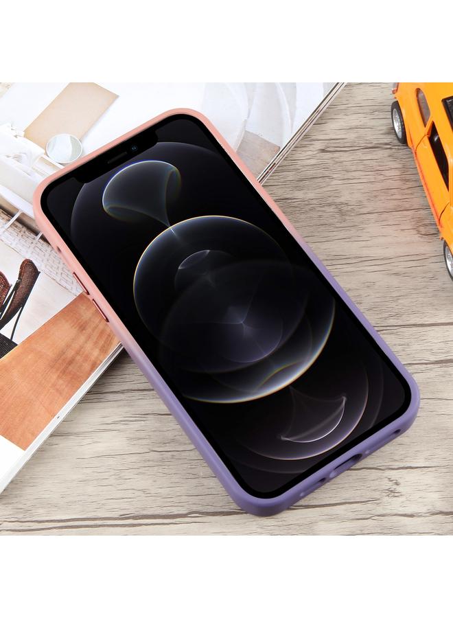 S-TOP Case For iPhone 12 Pro Gradient MagSafe Holder Liquid TPU Hybrid PC Phone Case - Image 3