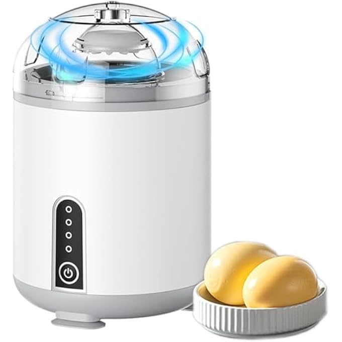 NALACAL خلط بيض كهربائي محمول لخلط البيض وخلاط بياض الصفار، مغزل وشاكر بيض مطبخ خفيف الوزن، بيض هادئ للسندويشات 45X45x68 بوصة - Image 1
