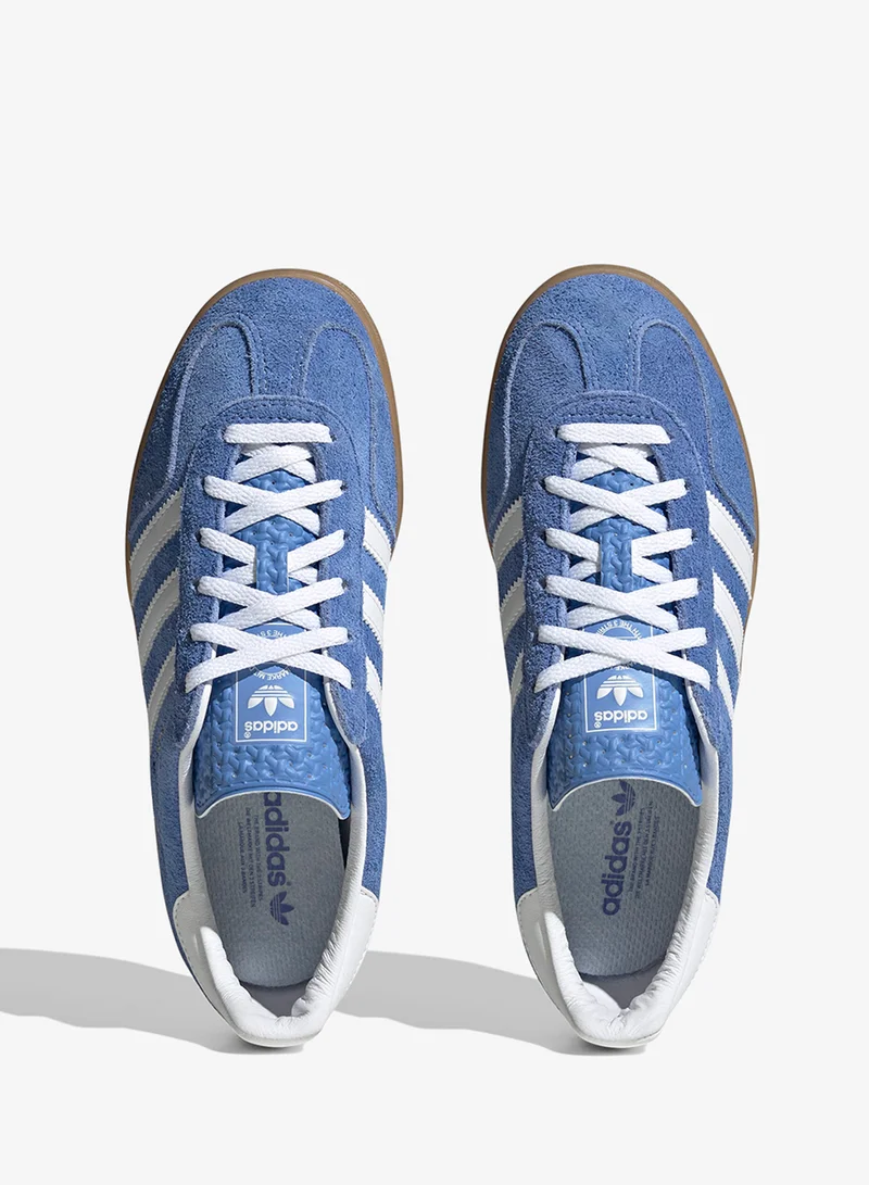 Adidas Originals BLUFUS/FTWWHT/GOLDMT Gazelle Indoor for Women | Best Price UAE