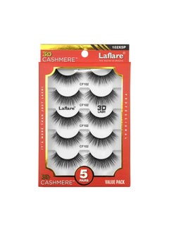 3D Cashmere False Eyelashes Multipack Ultra Soft Glam Luxurious Crueltyfree Reusable Fake Eyelashes 5 Pairs Value Pack (102X5P) - pzsku/Z8F9E4B3DF7DC4CA98571Z/45/_/1720077675/ec112911-6f33-4806-99b0-39b71c52db7a