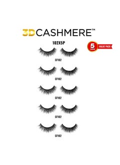 3D Cashmere False Eyelashes Multipack Ultra Soft Glam Luxurious Crueltyfree Reusable Fake Eyelashes 5 Pairs Value Pack (102X5P) - pzsku/Z8F9E4B3DF7DC4CA98571Z/45/_/1720077705/249ed9f6-77e1-4a7a-8b88-fe2dc8754da2