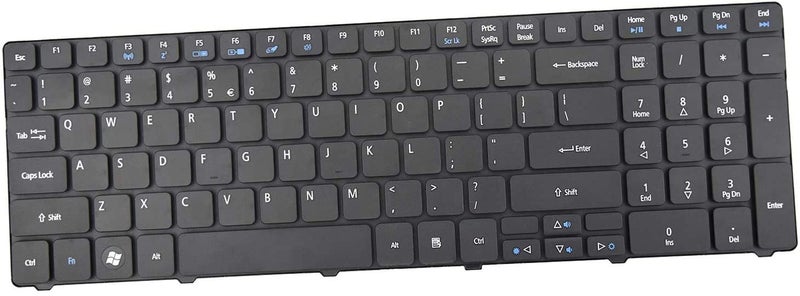 Wefly لوحة مفاتيح لابتوب متوافقة مع Acer Aspire 5733Z 5738 5740 5741 5749Z 5749 5749Z 5749Z-4706 5742Z 5742Z-4685 5742-6682 5742ZG 5740D 5740G 5741 5750-6425 5750-6845 5750-6667 5750-6645 5750Z 5750G - Image 2