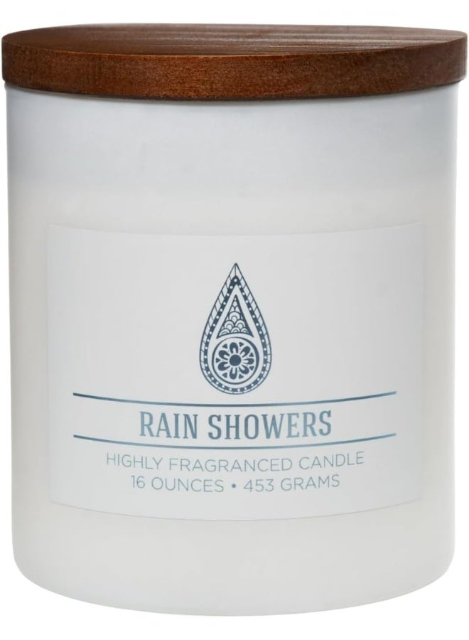 Colonial Candle Rain Showers Aromatherapy Candle, 16 Oz, White - Image 3