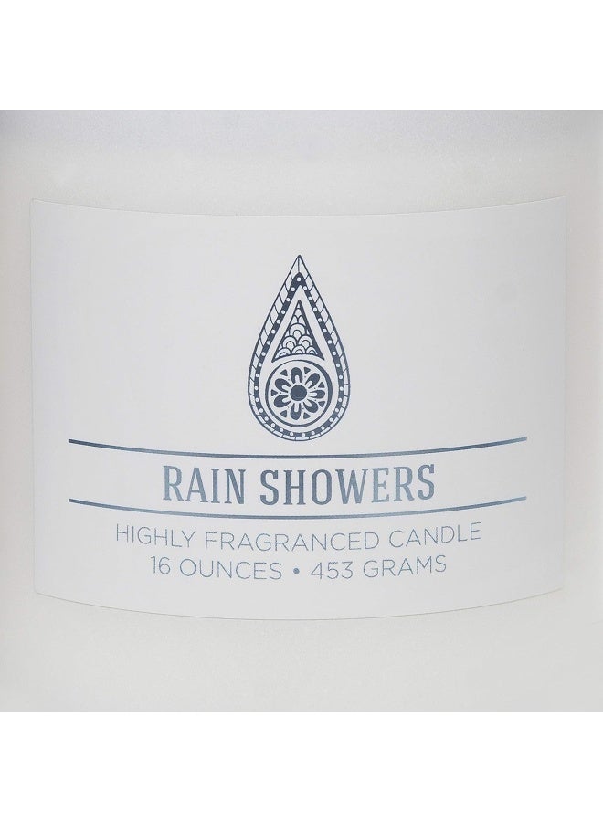 Colonial Candle Rain Showers Aromatherapy Candle, 16 Oz, White - Image 2