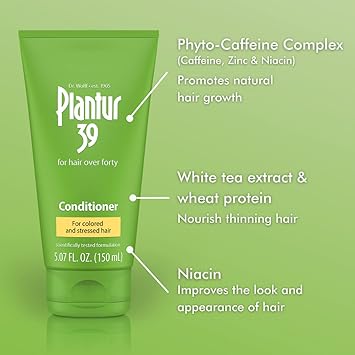 Plantur 39 Nourishing Conditioner for Coloured Stressed Hair 150 ml - Image 4
