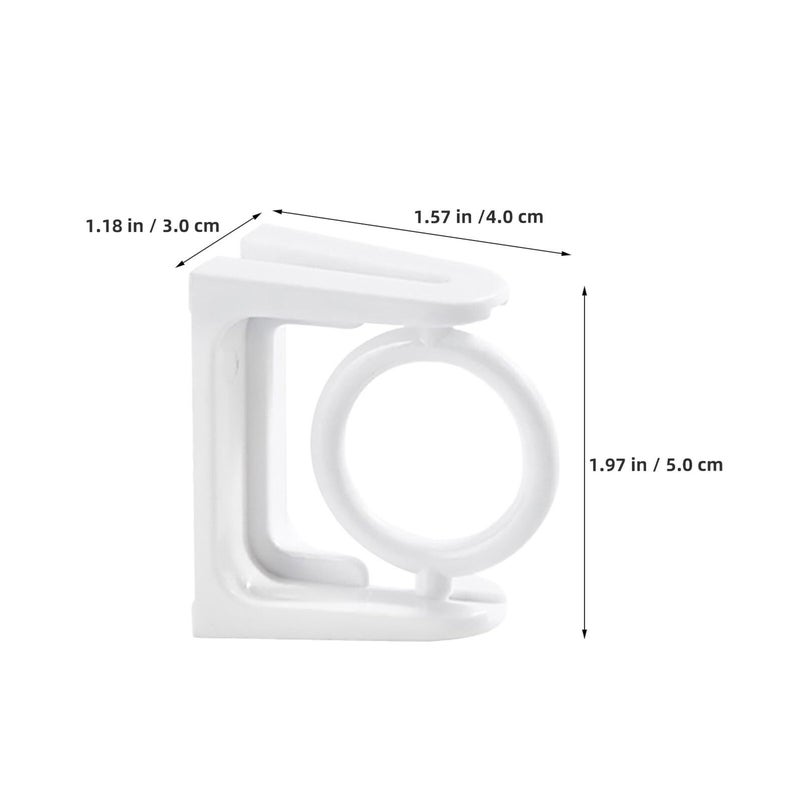 6 Rotatable Towel Hooks Self Adhesive No Drill Wall Mount Bathroom Holder - Image 3