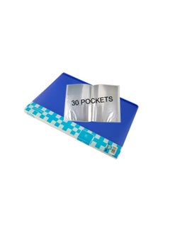 MODEST Display Book 30 Pocket BLUE Lets you organize your papers, files and documents easily Ultra-thin and non-sticking design for easy usability Compatible paper size is A4  - Image 2