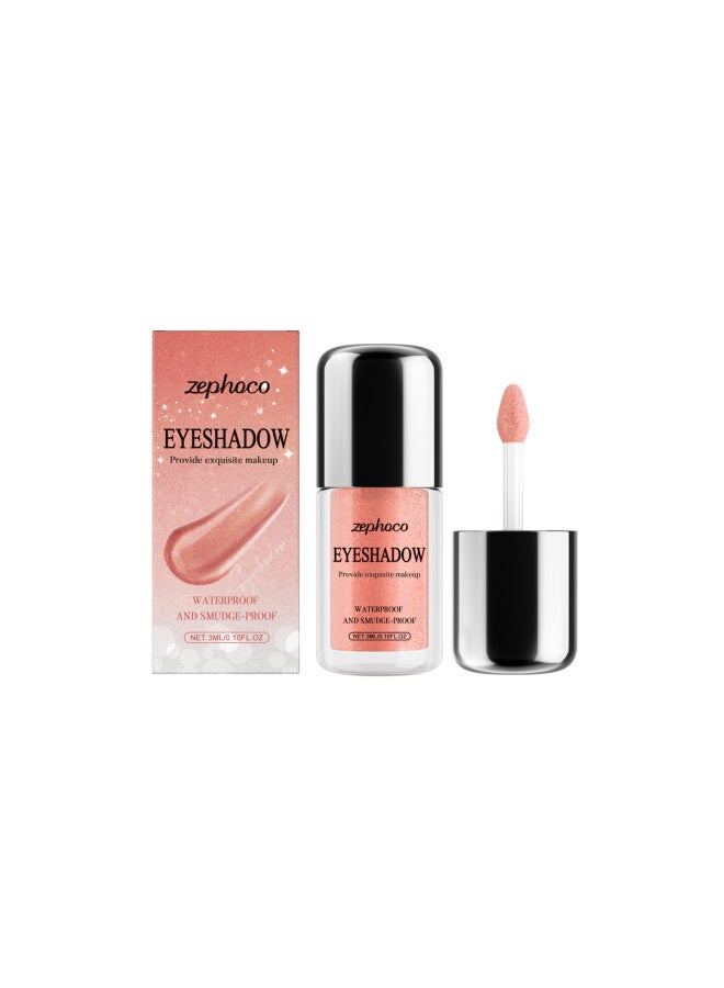 zephoco Shimmer Liquid Eyeshadow, Natural Color, Waterproof, Brightening, Easy To Apply, Daily Wear Eye Makeup - Image 1