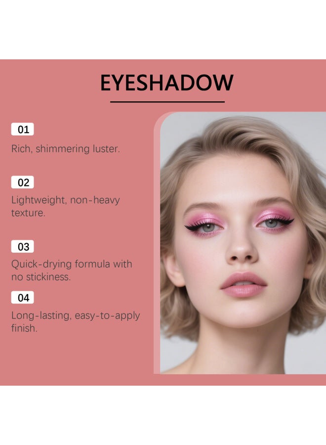 zephoco Shimmer Liquid Eyeshadow, Natural Color, Waterproof, Brightening, Easy To Apply, Daily Wear Eye Makeup - Image 3