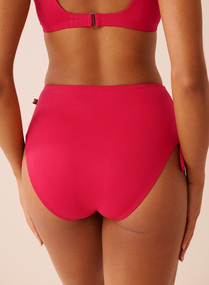 La Vie en Rose CHILI PEPPER Side Sash High Waist Bikini Bottom - Image 2