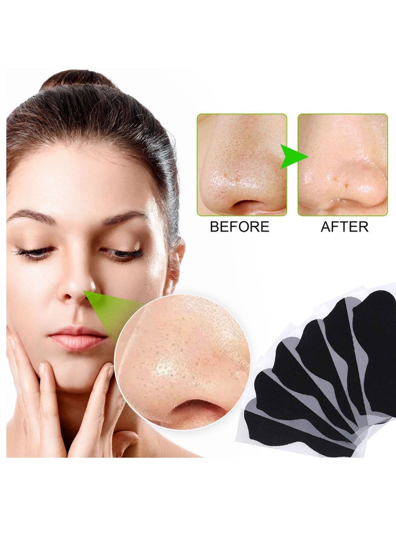 Elaimei 80 Pieces Deep Cleansing Nose Strips Pores Cleaning Natural Charcoal Nose Strips for Face Nose Pores Deep Cleansing Face Oil and Blackheads for All Skin Types  - Image 2