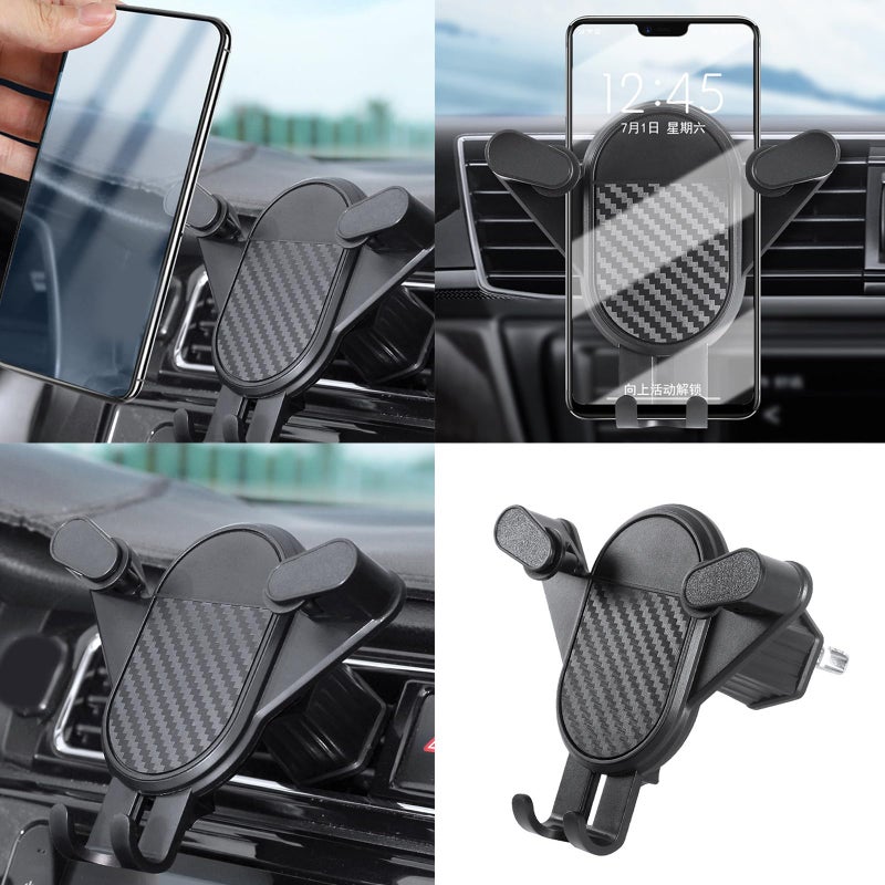 Universal Car Vent Phone Holder Mount 360 Degree Rotation Adjustable Grip Easy Installation Black - Image 3