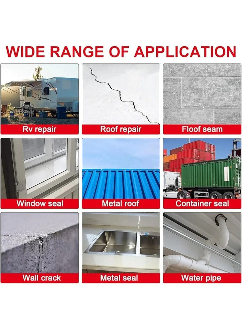 شريط مقاوم للماء شريط رقائق الألومنيوم إصلاح التسرب شريط لاصق مضاد للماء ختم شريط مطاطي بوتيل يكون مناسبًا لتسرب الأنابيب شريط سطح الماء - Image 3