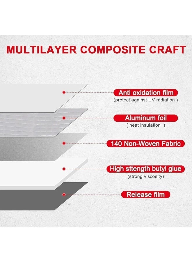 شريط مقاوم للماء شريط رقائق الألومنيوم إصلاح التسرب شريط لاصق مضاد للماء ختم شريط مطاطي بوتيل يكون مناسبًا لتسرب الأنابيب شريط سطح الماء - Image 4