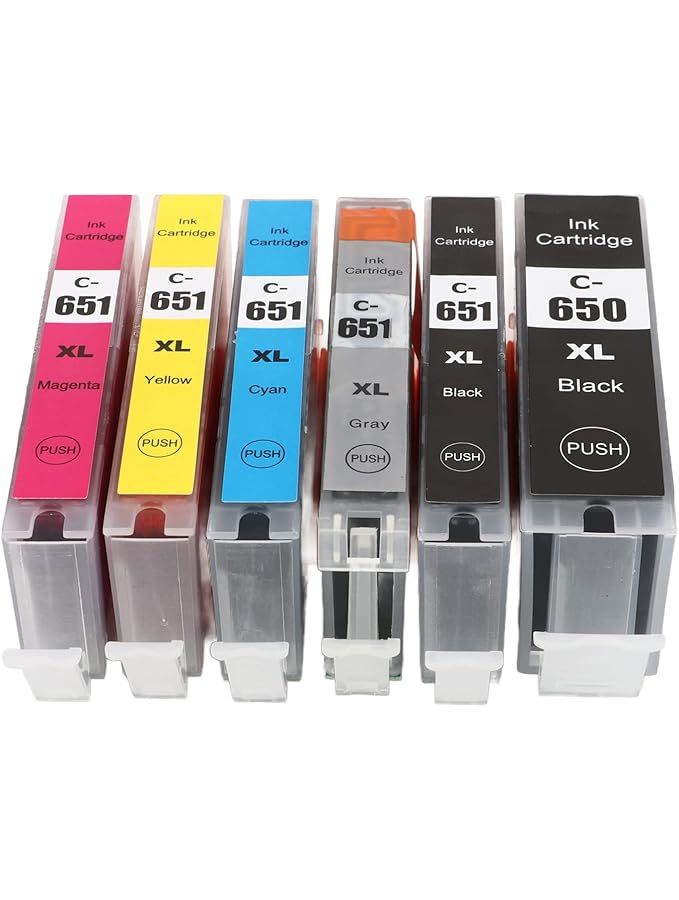 6 Colors Ink Cartridge For MG5460 MG5560 MG5660 Smoother Print Clear Text - Image 1