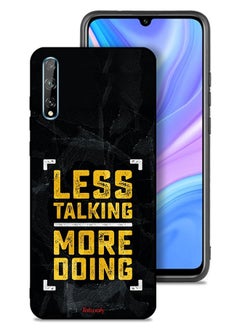 Huawei P Smart S Protective Case Cover Less Talking More Doing