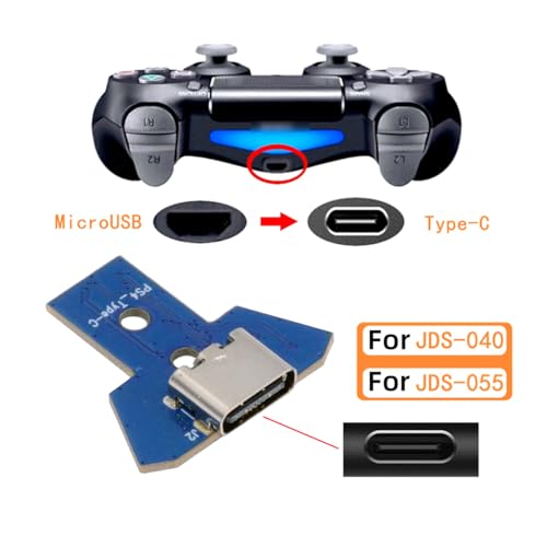 CY DIY Solder Type-C Female Socket Replace Micro-USB 5Pin for PS4 DualShock JDS-040 JDS-055 Repair Part Board Connector Module - Image 3
