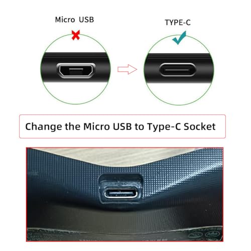 CY DIY Solder Type-C Female Socket Replace Micro-USB 5Pin for PS4 DualShock JDS-040 JDS-055 Repair Part Board Connector Module - Image 4