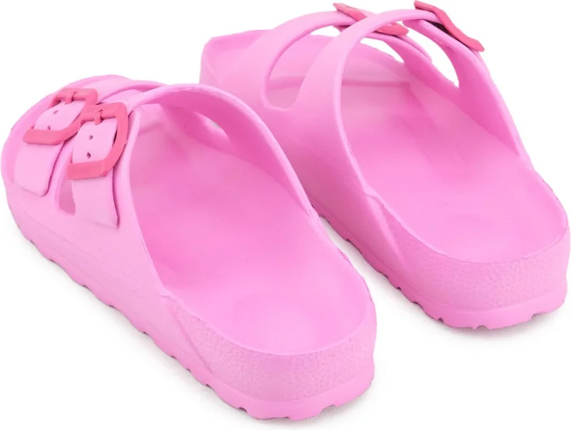 Gezer Summer Women's Double Buckle Adjustable Bathroom Garden Beach Pool Slippers