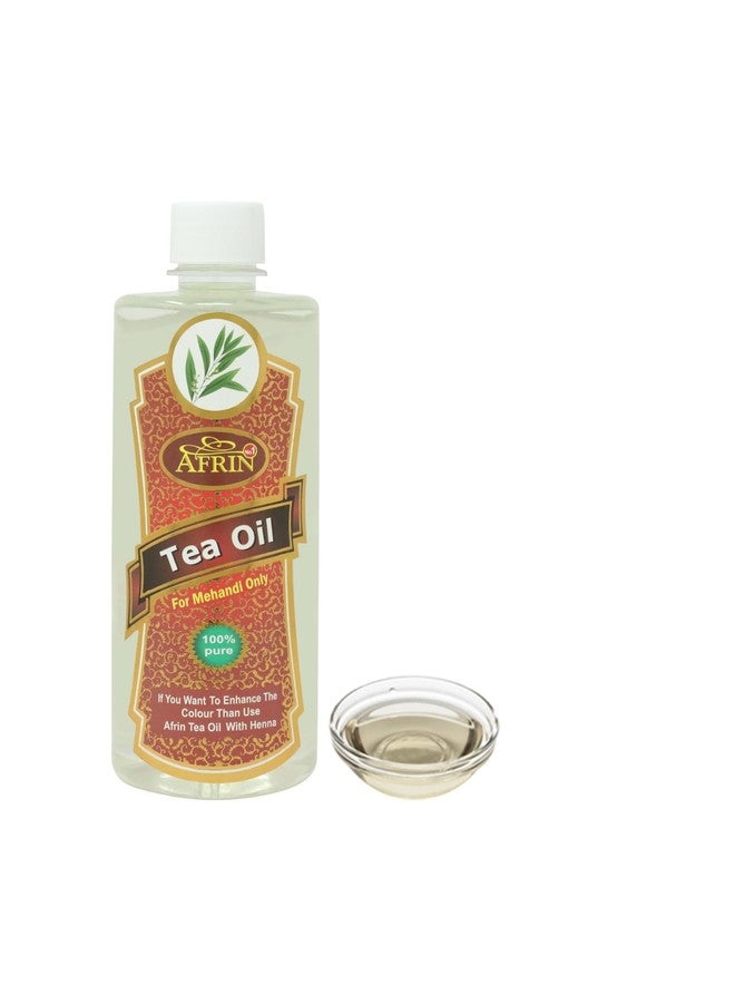 أفرين زيت شاي الحناء العشبي من أفرين ٥٠٠ مل لصنع أقماع الحناء | زيت فاخر لصنع أقماع الحناء للحصول على لون داكن غني وحناء تدوم طويلاً - Image 1