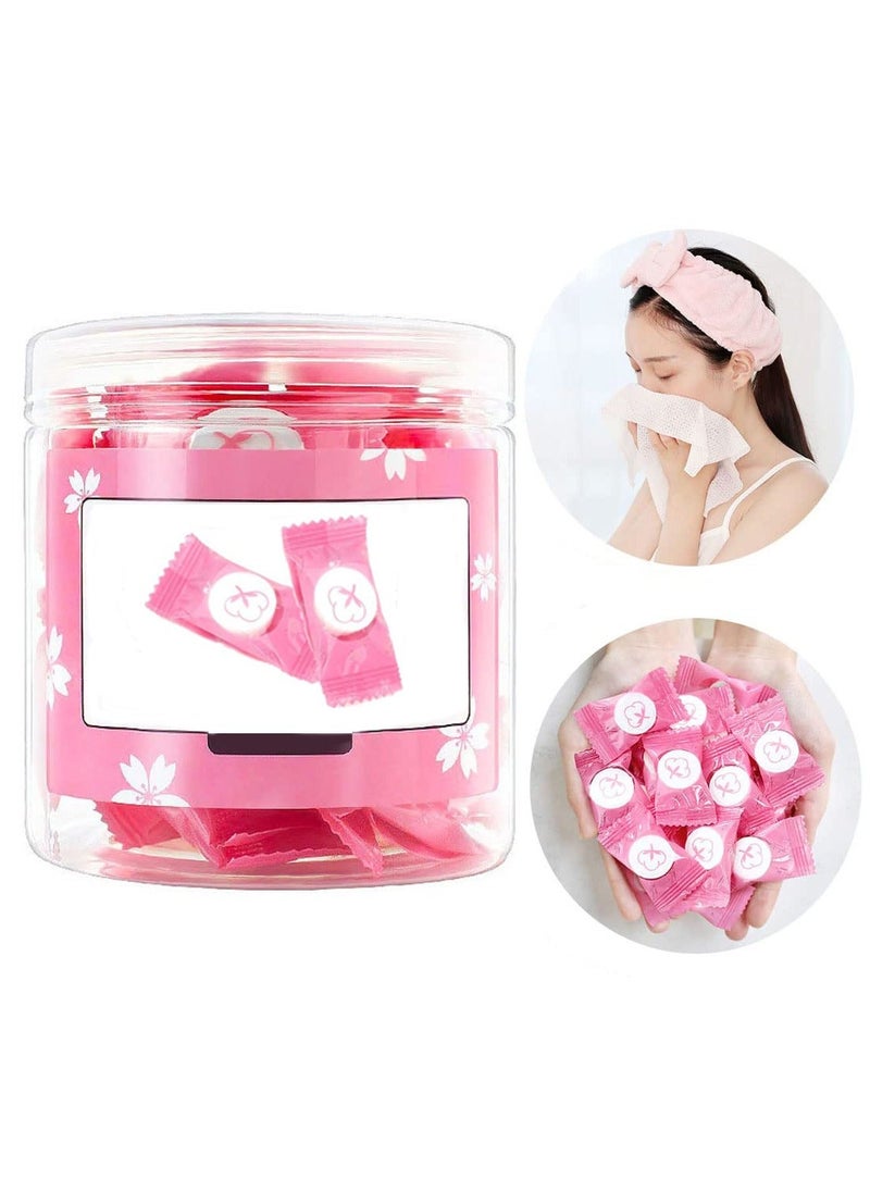 Y&D Compressed Towels, 56 Pcs Coin Tissues Camping Wipes Toilet Paper Tablets Portable Towels for Home Beauty and Outdoors Hiking  - Image 1