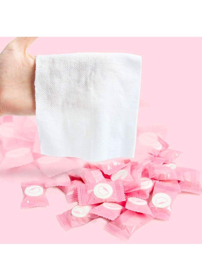 Y&D Compressed Towels, 56 Pcs Coin Tissues Camping Wipes Toilet Paper Tablets Portable Towels for Home Beauty and Outdoors Hiking  - Image 3