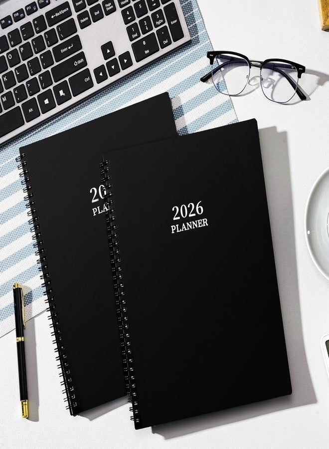 Vondafe 2026 Planner - Planner 2026 Weekly and Monthly, Jan 2026 - Dec2026, 9" x 11", 26 Planner Weekly and Monthly, 26 Calendar Planners with Colorful Tabs, Pocket - Black - Image 2