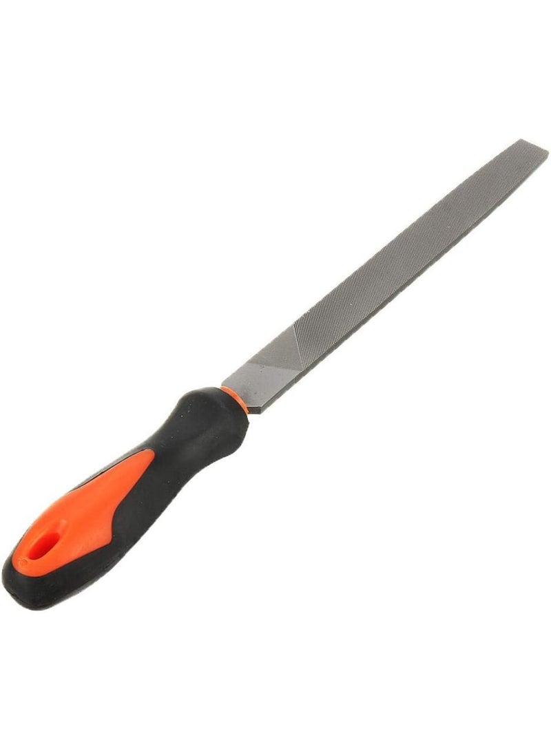 GGOOT DIY & Tools/Hardware 18Pcs Carbon Steel Files Set Flat/Triangle/Half-round/Round Large File and Needle Files, Soft Rubbery Handle for Woodworking Shaping - Image 4