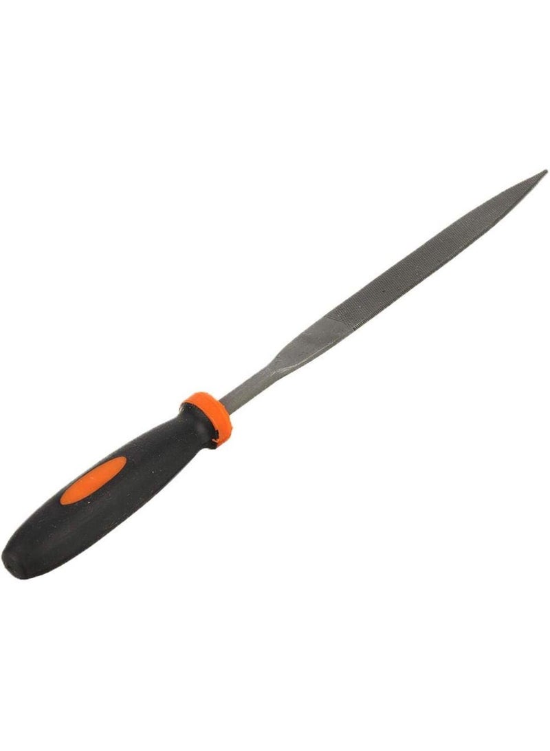 GGOOT DIY & Tools/Hardware 18Pcs Carbon Steel Files Set Flat/Triangle/Half-round/Round Large File and Needle Files, Soft Rubbery Handle for Woodworking Shaping - Image 5