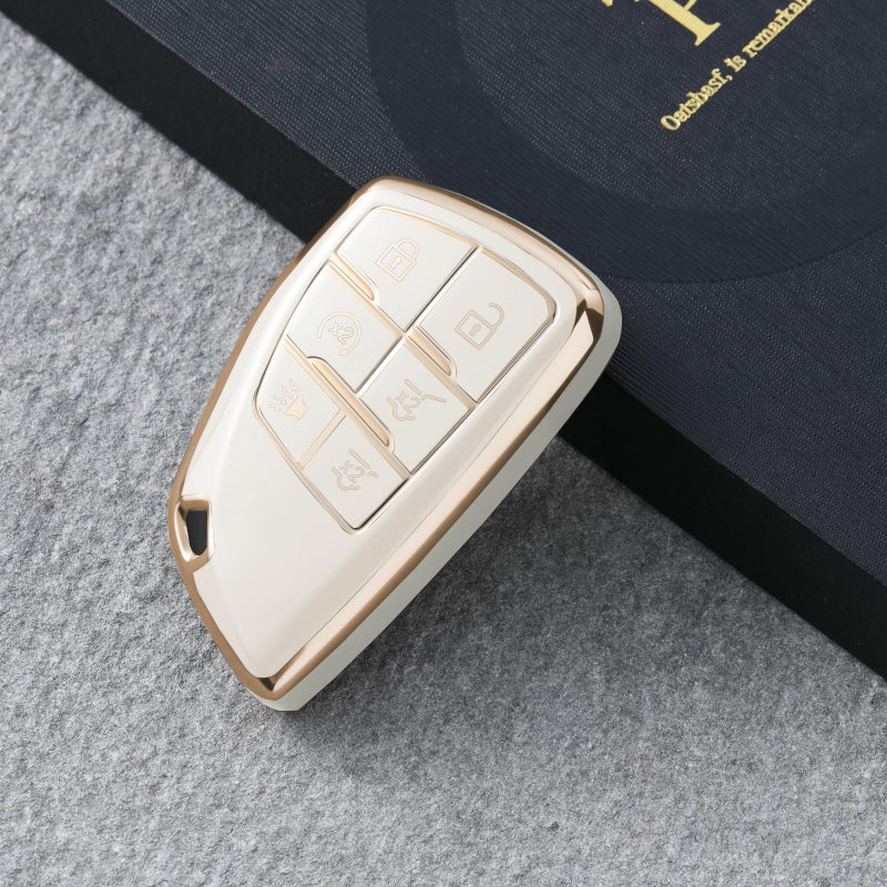 ELOHEI Key Fob Cover for Chevy, Premium Soft TPU Key Case for Chevrolet 2021 2022 2023 2024 2025 Suburban Tahoe GMC Yukon Key Shell - Image 3