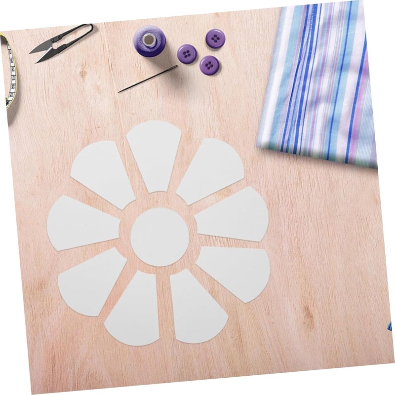 1set DIY Patchwork Sewing Tool Kit Complete Paper Template for Crafting Flowers Includes Petals and Centers for Family Projects and Beginners - Image 5