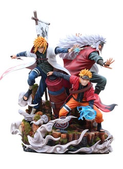 Naruto Naruto Giant Wave Destiny Stone Scar Namikaze Minato Naruto Scene Character Statue Anime Toy Hand-made Model Doll Ornaments  - Image 5