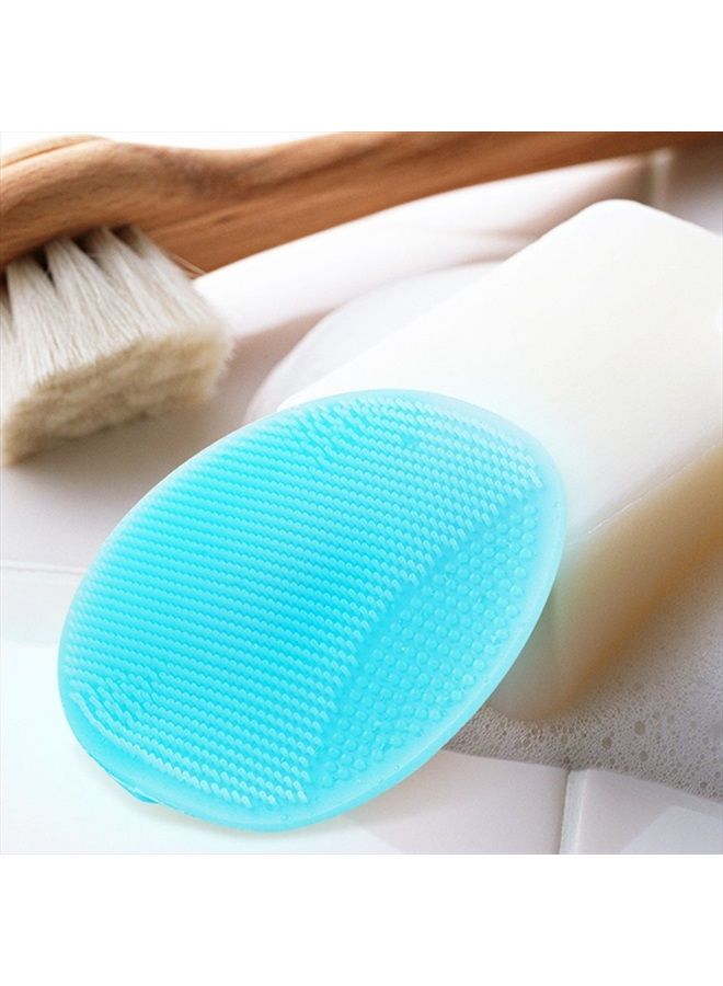 Innerneed Super Soft Silicone Face Cleanser and Massager Brush Manual Facial Cleansing Brush Handheld Mat Scrubber for Sensitive, Delicate, Dry Skin (Pack of 4) - Image 3