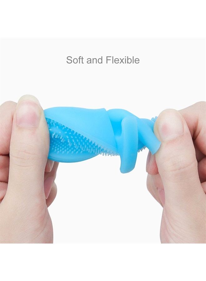 Innerneed Super Soft Silicone Face Cleanser and Massager Brush Manual Facial Cleansing Brush Handheld Mat Scrubber for Sensitive, Delicate, Dry Skin (Pack of 4) - Image 4