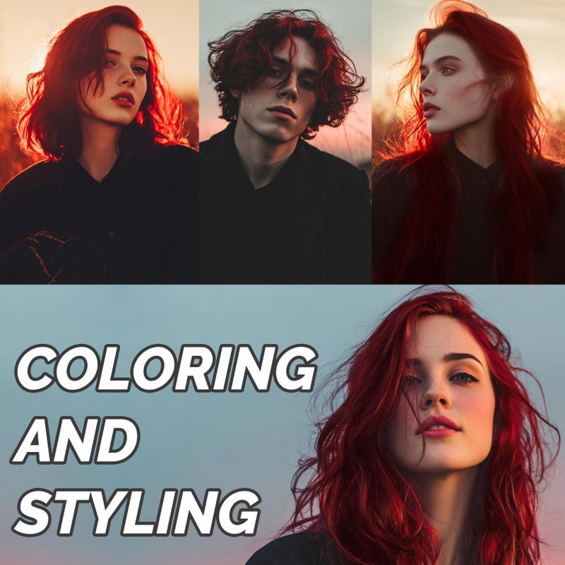 MOFAJANG Red Temporary Hair Color Wax - SOVONCARE Washable Hair Dye for Men & Women, All-Day Hold Disposable Hair Styling Clays for Party, Cosplay & Daily 4.23 oz - Image 2