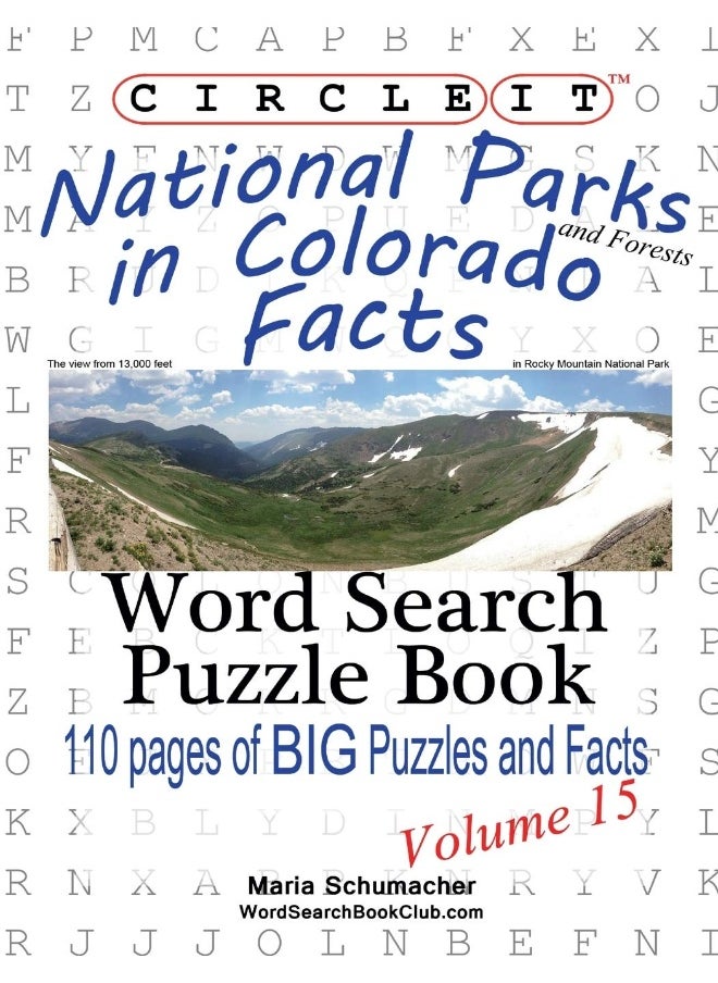 Circle It, National Parks and Forests in Colorado Facts, Word Search, Puzzle Book  - Image 1
