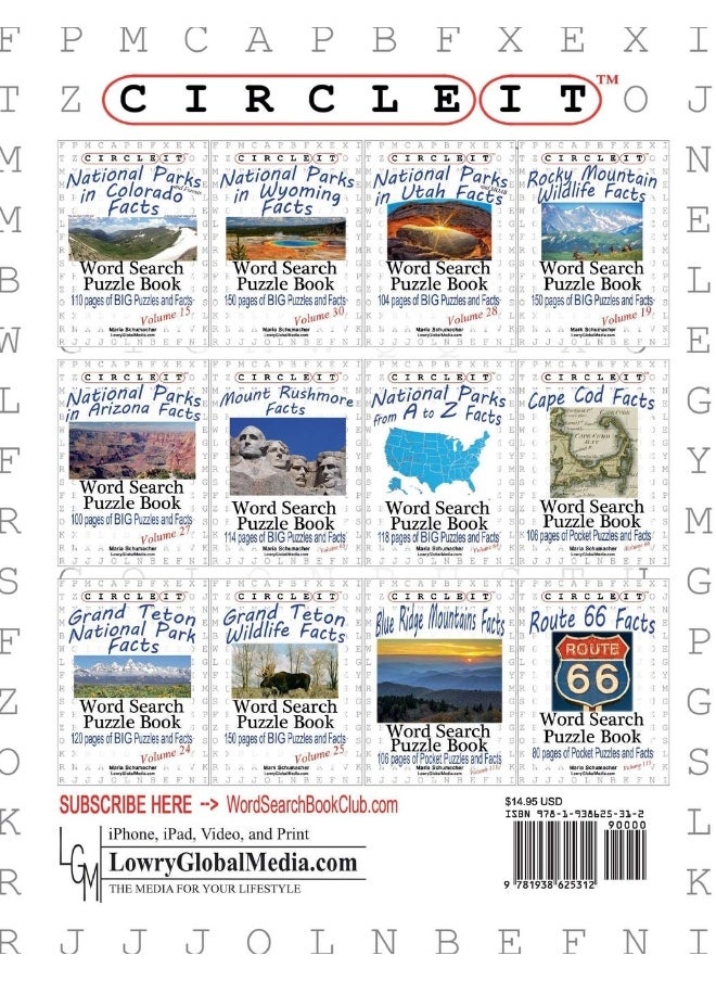 Circle It, National Parks and Forests in Colorado Facts, Word Search, Puzzle Book  - Image 2