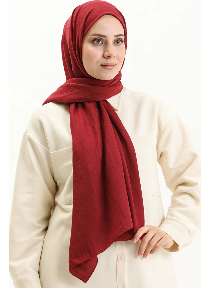 Sefa Merve Soft Cotton Shawl 2000-34 Cherry