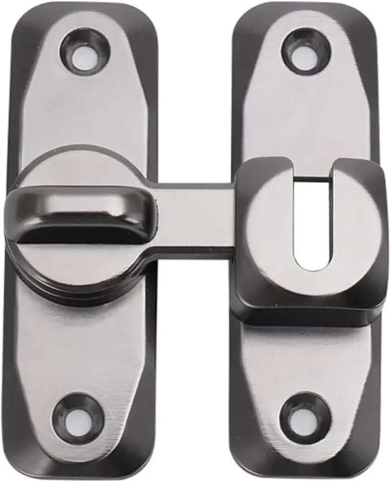 90 Degree Sliding Door Lock Gray Home Hardware Accessories - Image 1